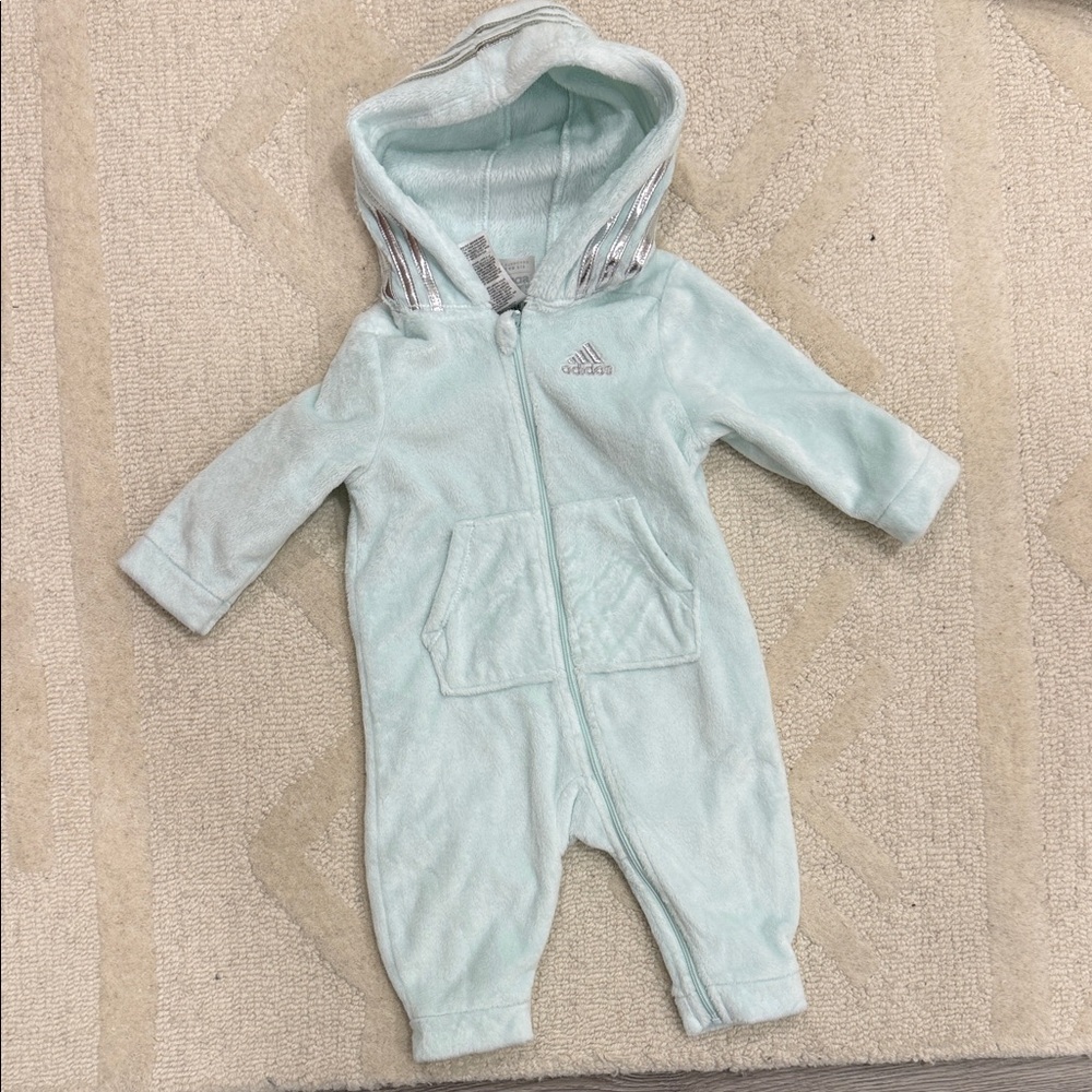 Adidas mint colored baby One Piece